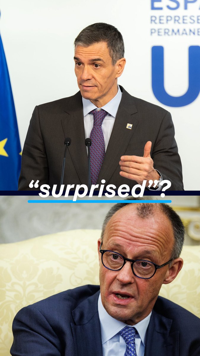 Spain has criticized German Chancellor Friedrich Merz after he appeared to back US President Donald Trump during a White House press conference.