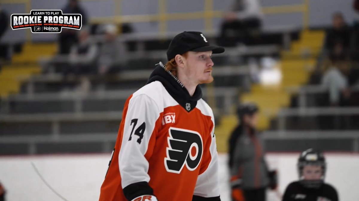 “It’s all about having fun no matter who you’re with.” Owen Tippett hit the ice with local students as part of the Learn to Play Rookie Program presented by Holman! 🏒 Flyers Charities & Community | #LetsGoFlyers