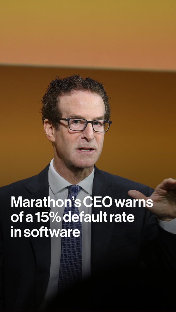 Marathon Asset Management Chair and CEO Bruce Richards explains why he thinks highly-leveraged software default rates could surge 15% alongside the #BloombergInvest conference in New York