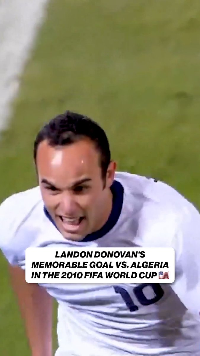 "FROM HOPE THERE IS GLORY!" 🇺🇸 To celebrate U.S. Soccer Men's National Team legend Landon Donovan’s birthday today, we’re flashing back to his game-winning goal in stoppage time against Algeria during the 2010 FIFA World Cup ‼️