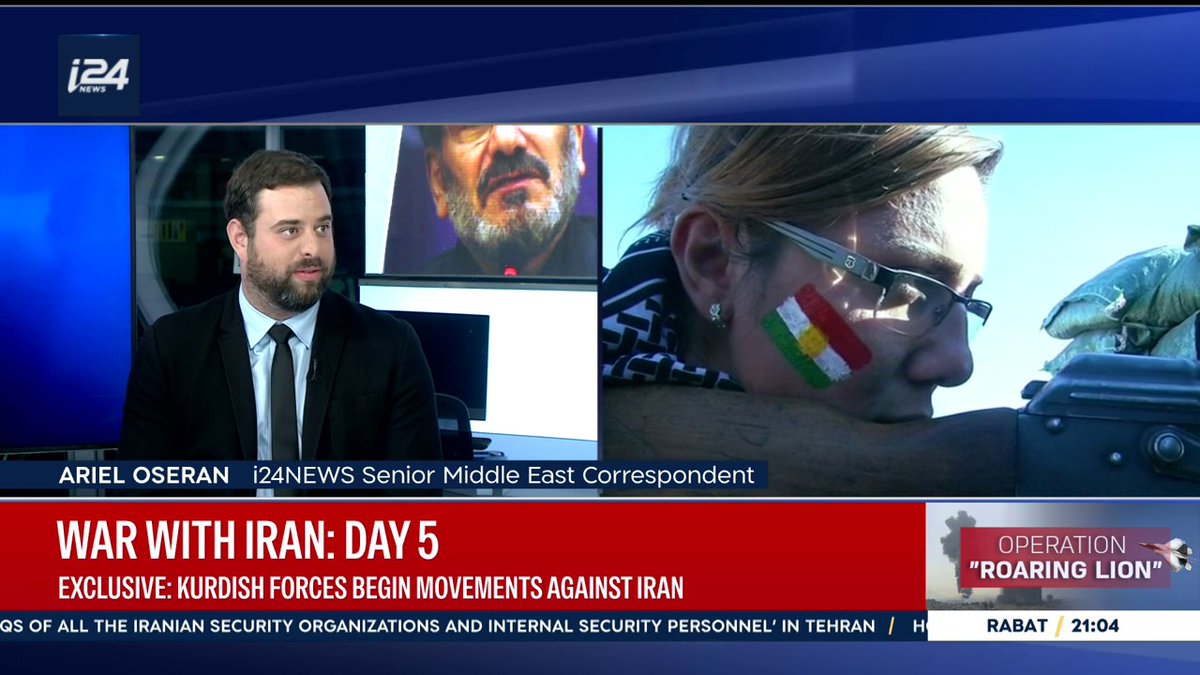 EXCLUSIVE: Kurdish official tells Yulia Pobegailova that Kurdish forces in Iraq have launched a ground offensive into Iran Ariel Oseran ุฃุฑูุฆู ุฃูุณูุฑุงู breaks down the latest with Benita Levin ๐For more news and updates, visit our official website๐