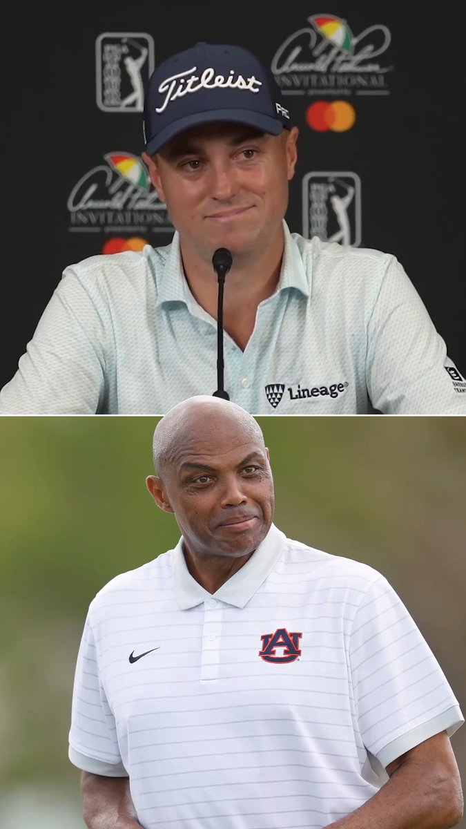 Charles Barkley asked Justin Thomas a question about Alabama football during his press conference today. JT's answer was perfect. 😂