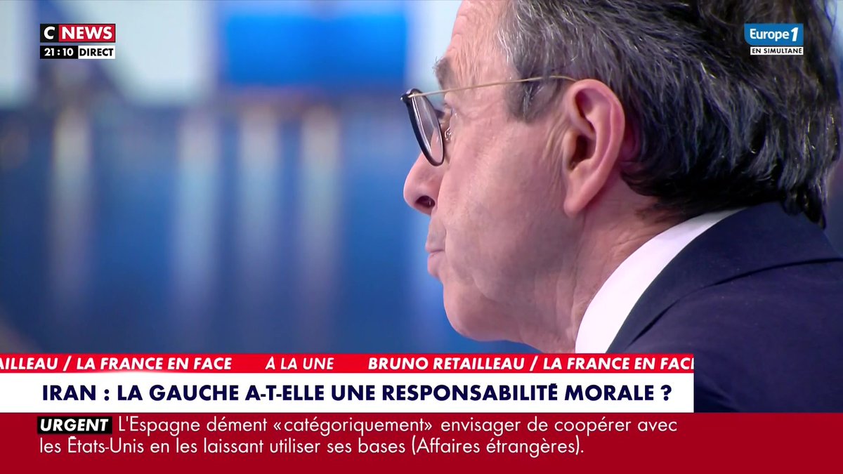 "L'Iran a été la matrice de l'islamo-gauchisme représentée aujourd'hui par les Insoumis et Jean-Luc Mélenchon", assure Bruno Retailleau, président des LR, dans #LaFranceEnFace sur #Europe1
