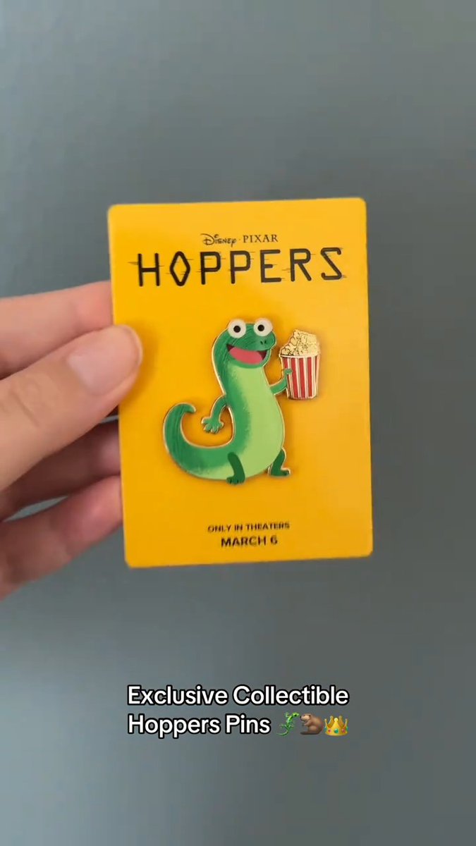 Get the #Hoppers Pond Crew Pin Bundle and receive one movie ticket to the film plus one exclusive character pin featuring Mabel, Tom, or King George 🦫 Secure yours here:
