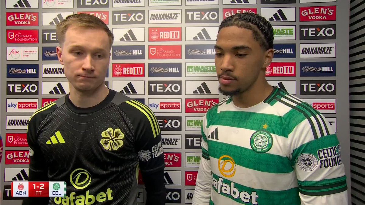 🗣️ “Always be prepared for anything” 🗣️ “It’s a special club to play for, I’m sure the big man realised that today” Celtic’s Benjamin Arthur on making an unexpected first start, and Viljami Sinisalo on the “massive” win at Aberdeen ⤵️