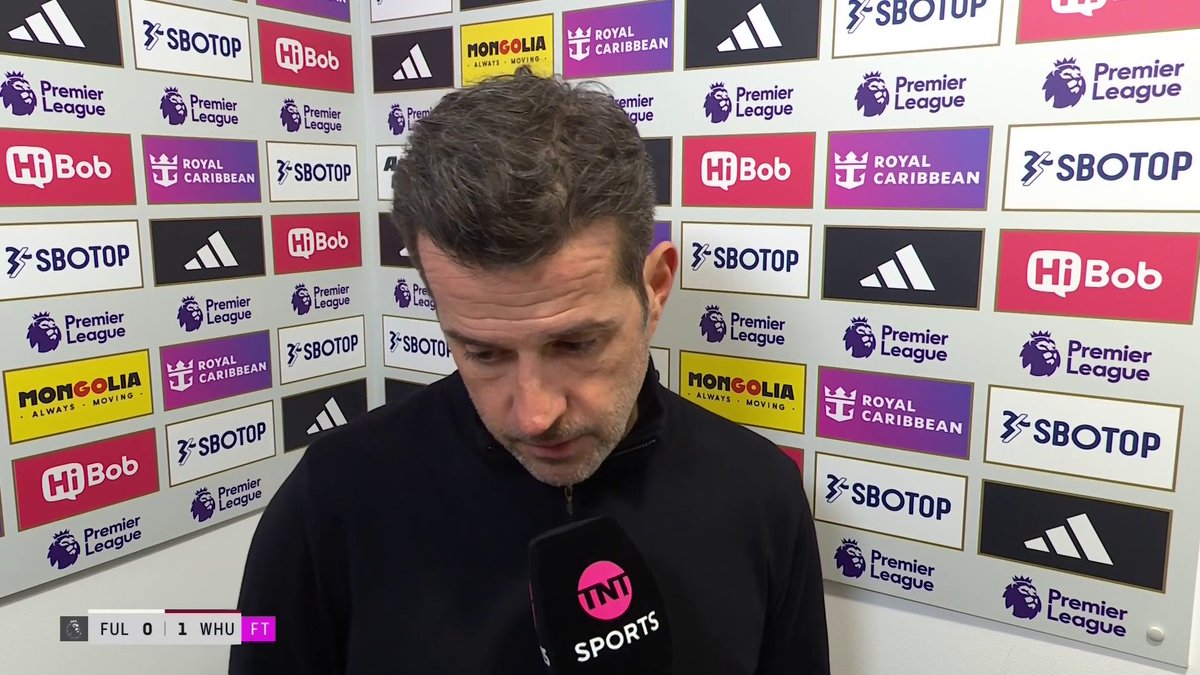 “I believed we deserved more from the game, definitely” 👀 Fulham manager Marco Silva after their 1-0 loss at home against West Ham. 📺 TNT Sports & discovery+ UK