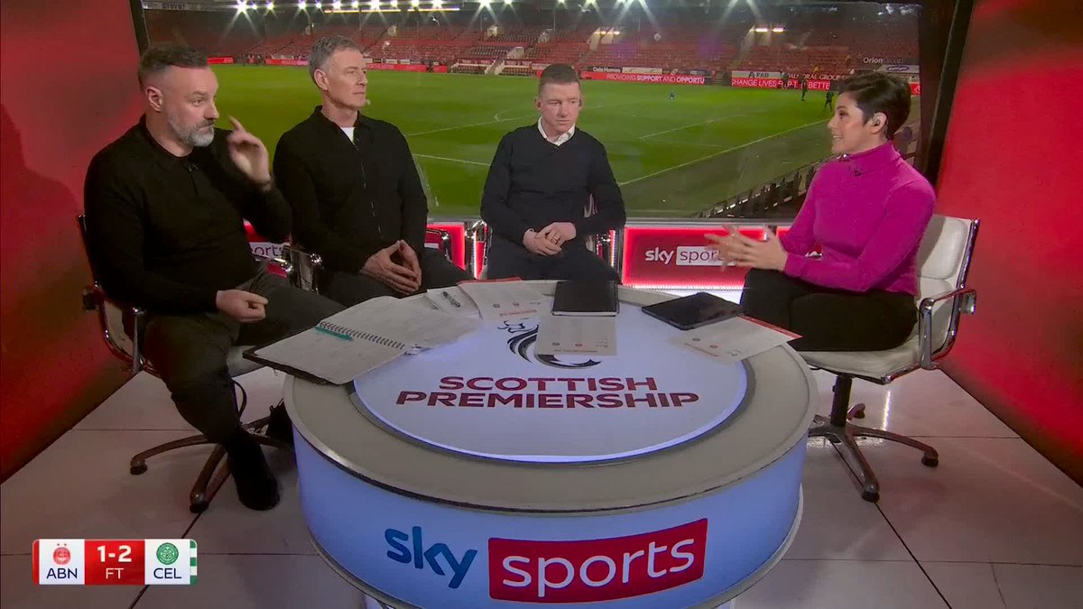 🗣️ "He's clearly onside... the finish is so clever" Kris Boyd and Chris Sutton discuss the importance of Benjamin Nygren, who scored Celtic's 12th goal by a substitute in the Premiership this season ⤵️