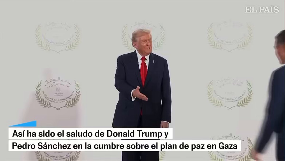 Trump still hasn’t recovered from that time Sanchez executed a flawless height-mog, jaw-mog, and frame-mog that relegated the entire US Empire to low-tier NPC status.