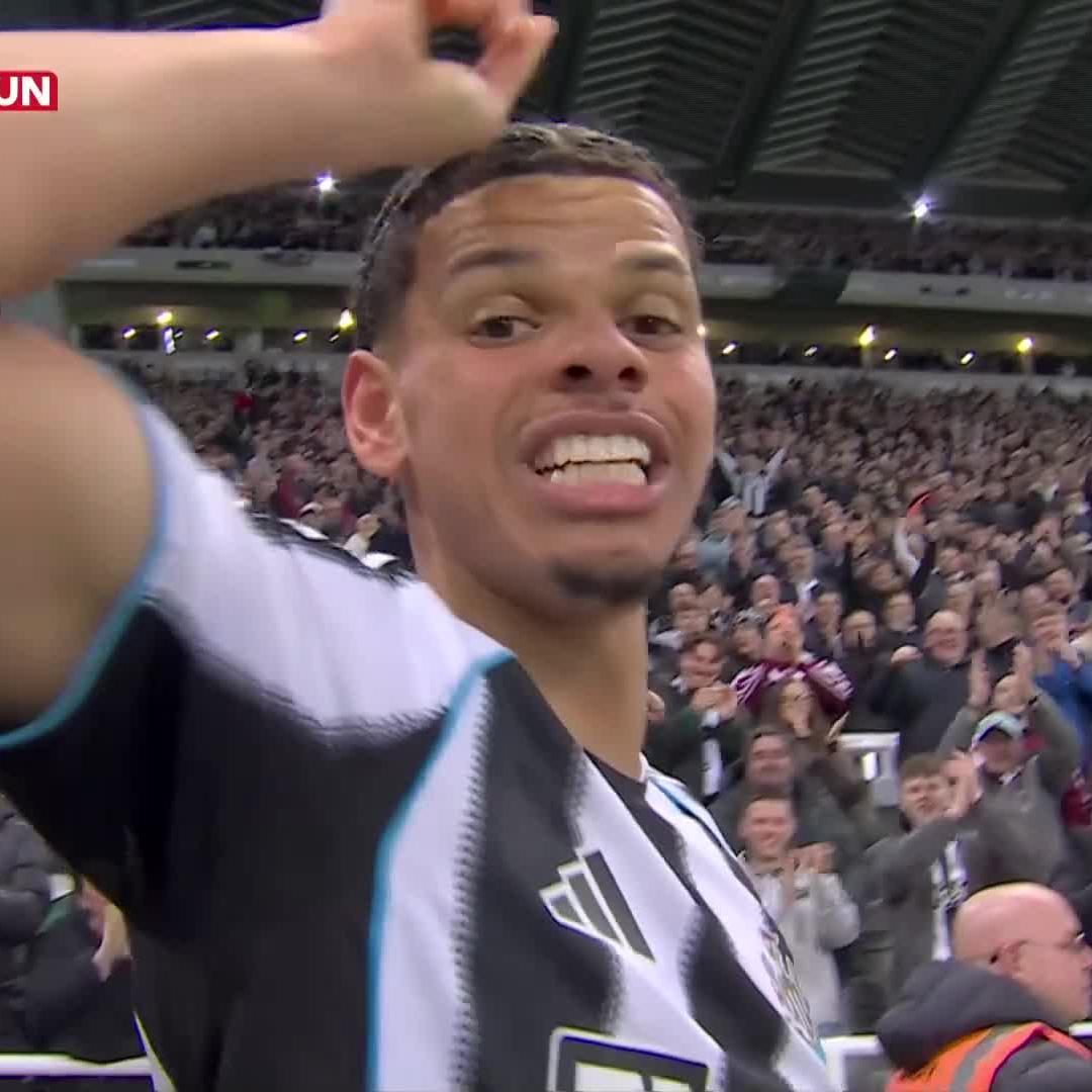 William Osula with a stoppage-time winner at St James' Park 🤩 #NEWMUN | #SSPremierLeague