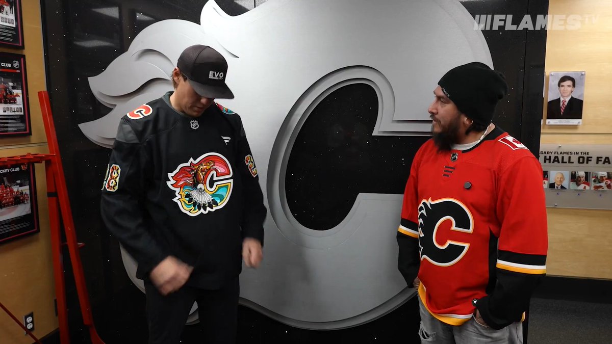 Our Indigenous Celebration logo designer Keegan Starlight surprised Zach Whitecloud with the new jersey ❤️