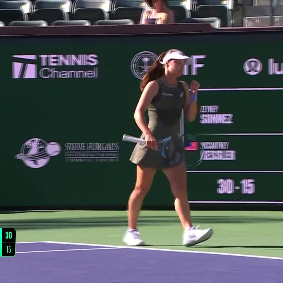 How about that first-set fight back 😤👏 Zeynep Sonmez | #TennisParadise