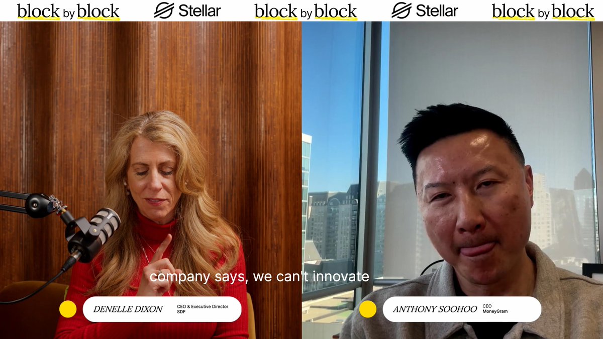 On block by block with Denelle Dixon, @AnthonySoohoo made a call to TradFi: don't think about how the world has always worked. Think about where the world can go. The opportunity for innovation might be a lot bigger than you think.