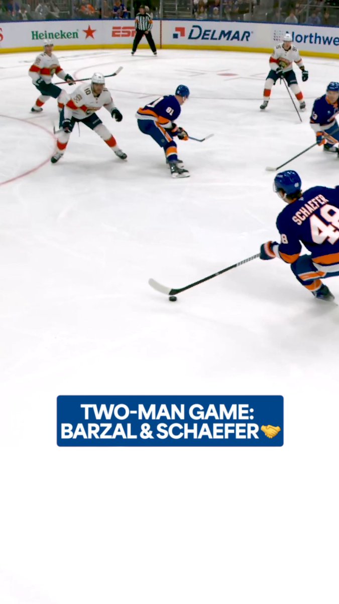 Mathew Barzal and Matthew Schaefer are an absolute treat to watch out there for the New York Islanders 😍