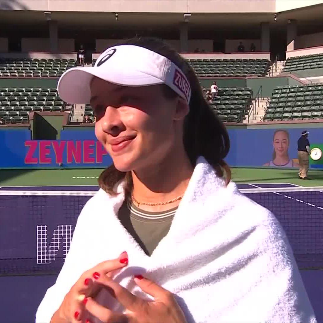 Making history (and enjoying cinnamon rolls) 🫶 Zeynep Sonmez | #TennisParadise