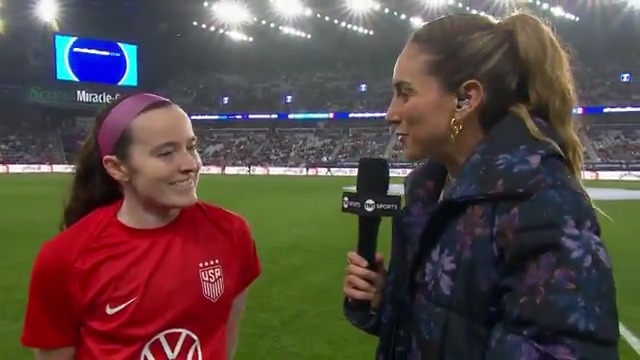 Ohio-native Rose Lavelle tells Melissa Ortiz she's ready for a rainy rivalry match in Columbus 🌧️