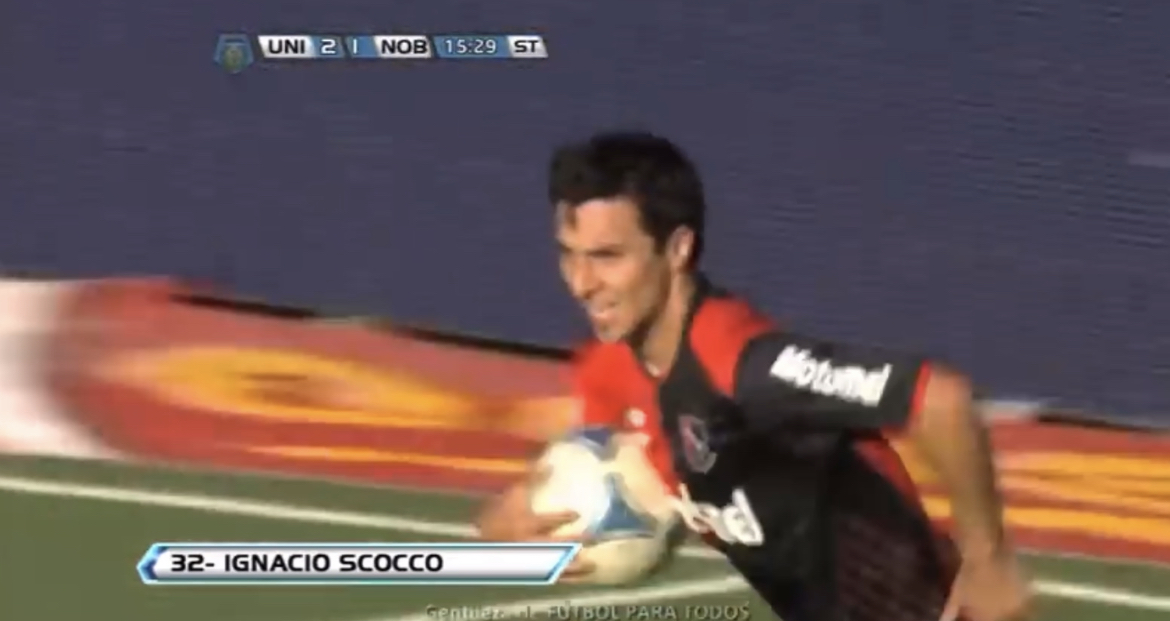 Gol de Nacho Scocco a Unión, Inicial 2012.