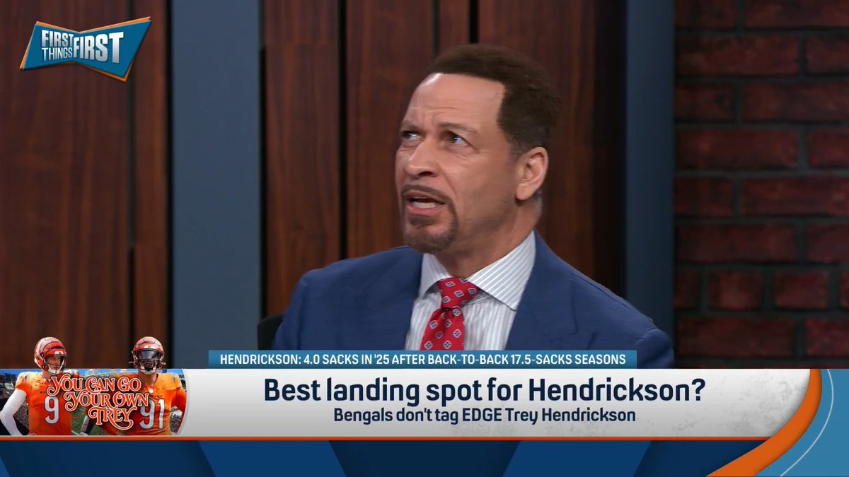 What’s the best landing spot for Bengals EDGE Trey Hendrickson? Chris Broussard answers: “I’d like to see him in the purple and black: Baltimore.”