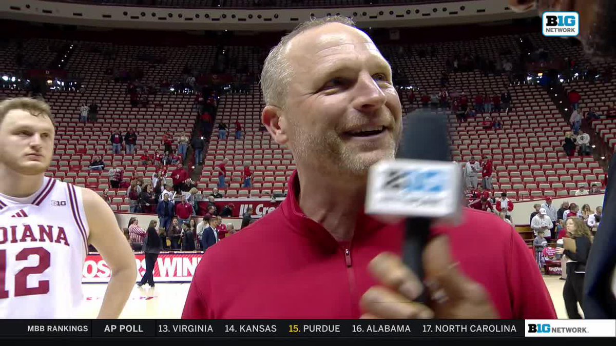 "You're a dad first, so that part was a challenge—still is, right now." Indiana Basketball HC Darian DeVries shares what it was like coaching his son Tucker on Senior Night 🥹