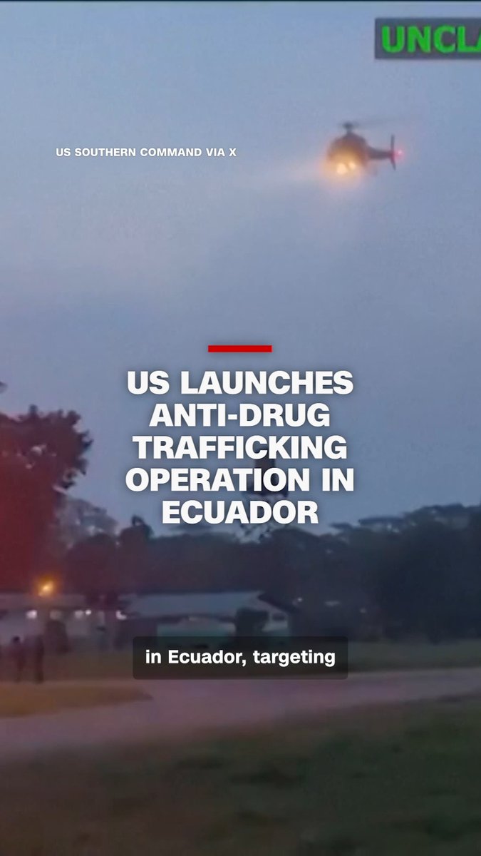 The US military has launched operations with Ecuador targeting "designated terrorist organizations." CNN's David Culver explains how the announcement appears to mark an expansion of the Trump's administration's anti-drug trafficking efforts in Latin America and the Caribbean. Read more: