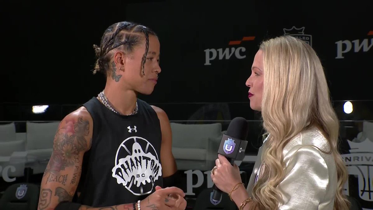 "If we were another team in here, we'd hate us too." 😂 It's all positivity from Natasha Cloud as she spoke to Allie LaForce ahead of tonight's Unrivaled Basketball Championship game 🙌