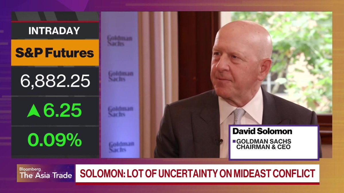 Goldman Sachs Chair and CEO David Solomon says AI will drive massive productivity gains during an interview with Haidi Stroud-Watts on "Bloomberg: The Asia Trade"