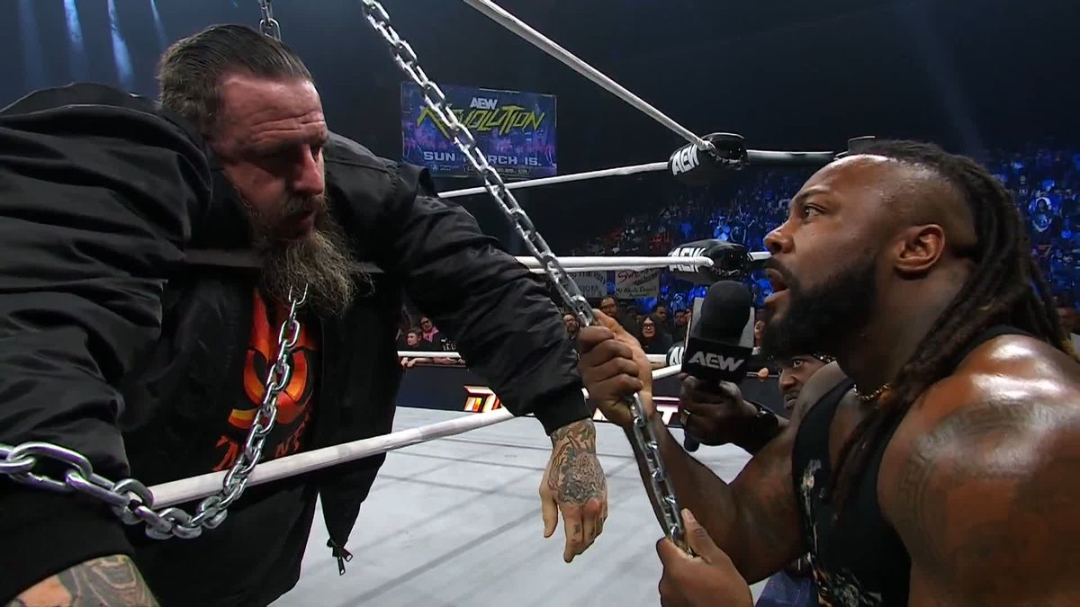 Challenge accepted! @SwerveConfident wants to face @BrodyXKing at #AEWRevolution! Watch #AEWDynamite LIVE on TBS & HBO Max