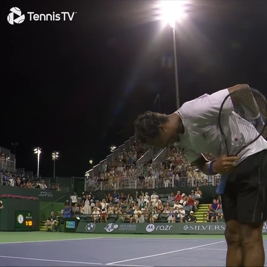 GAEL MONFILS JUMP SMASH What a time to be alive #TennisParadise