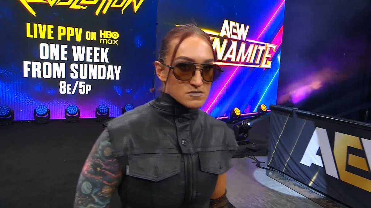 Security tried to keep Kris Statlander separated from The Triangle of Madness, but Thekla テクラ took advantage with a a post match attack against Thunder Rosa! Watch #AEWDynamite LIVE on TBS & HBO Max