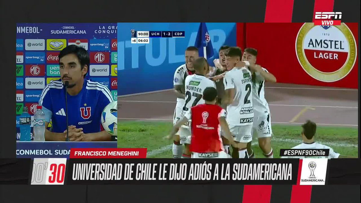 "LA PRIORIDAD ES EL TORNEO NACIONAL" Francisco Meneghini aseguró que el foco azul ahora está 100% en la Liga de Primera 2026. Mira #ESPNF90Chile en el Plan Premium de #DisneyPlus.
