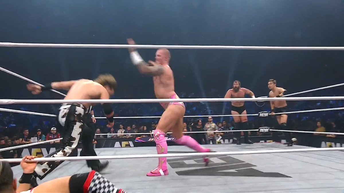 Hangman Page is making an example of The Invisible Hand Family! Watch #AEWDynamite LIVE on TBS &amp; HBO Max