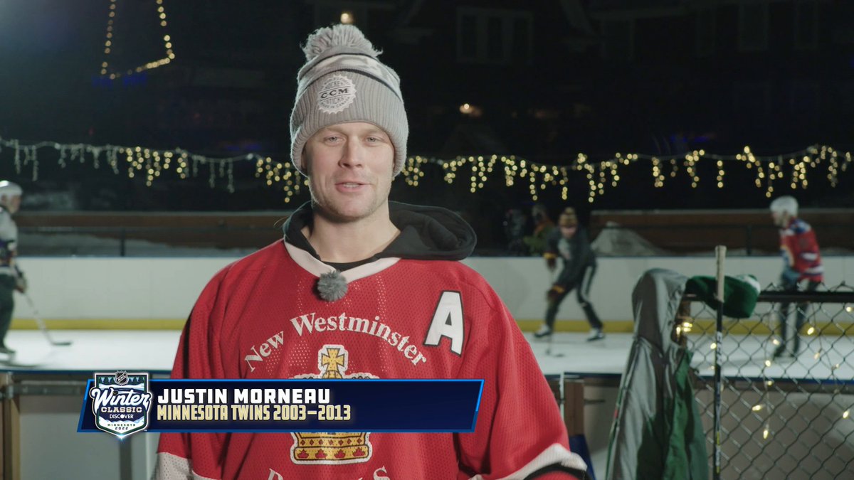Justin Morneau has an ice rink in his back yard where MLB and NHL players face off in pick up games.