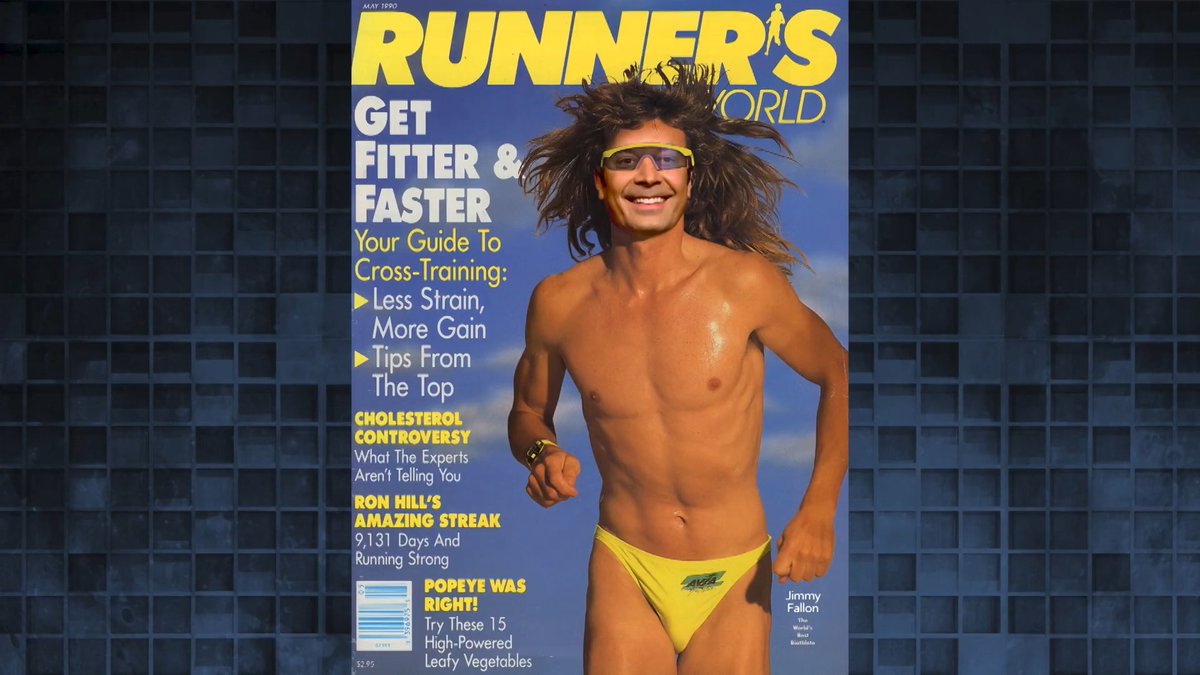 .Harry Styles. is getting a lot of attention for appearing shirtless on the cover of Runner's World Magazine, but he’s not the only celebrity to appear on the cover 🤣 #FallonTonight