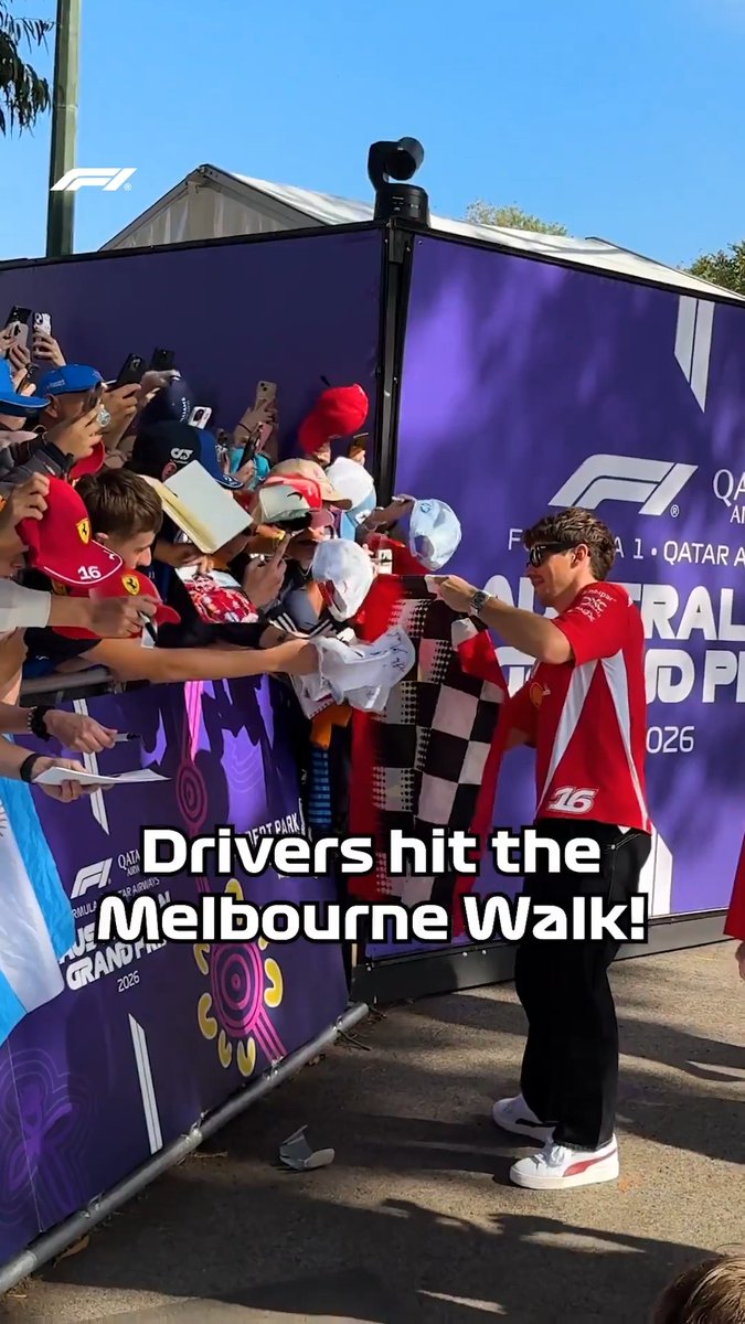 The reception from these fans 🫶 #F1 #AusGP
