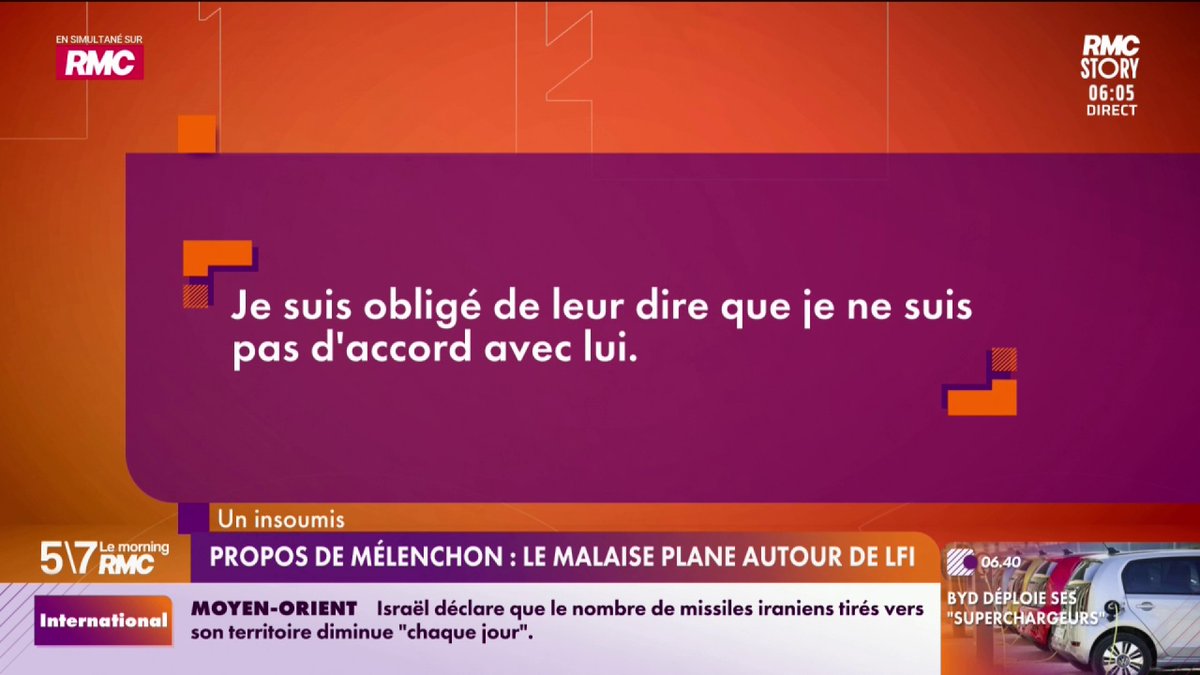 ⛓️‍💥Propos de Mélenchon : le malaise plane autour de LFI ! Selon nos informations, la stratégie pour le moins clivante du leader est remise en cause, à tous les niveaux du parti. #LeMorningRMC