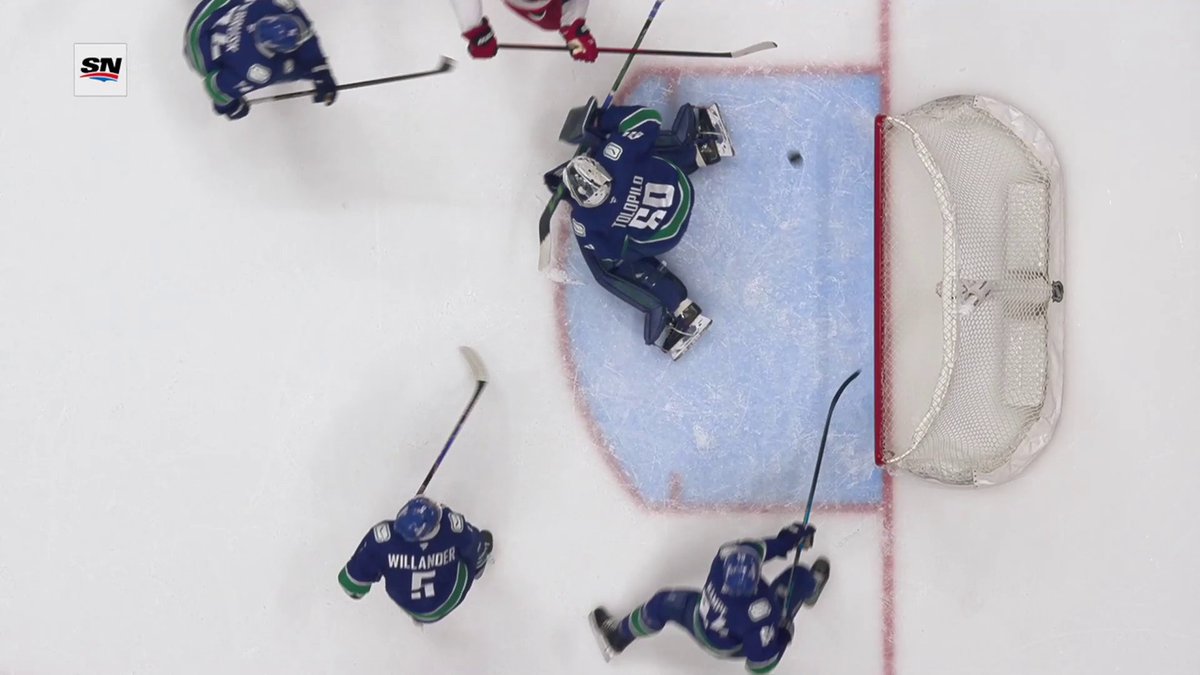 David Kampf to the rescue 🦸♂️ He takes away a sure goal!
