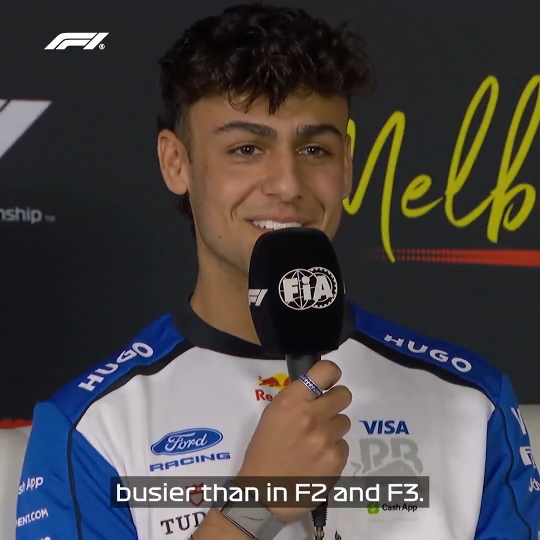 "In F1, everything's a step up... it's a different vibe" Racing Bulls rookie Arvid Lindblad looks ahead to his first race weekend #F1 #AusGP
