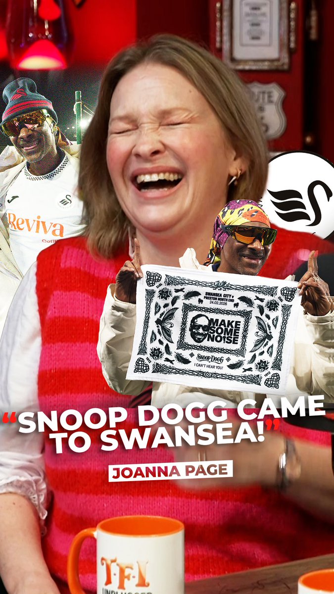 Joanna Page reacts to Snoop Dogg turning up at Swansea City FC and we’re still not over it ⚽️🏟️