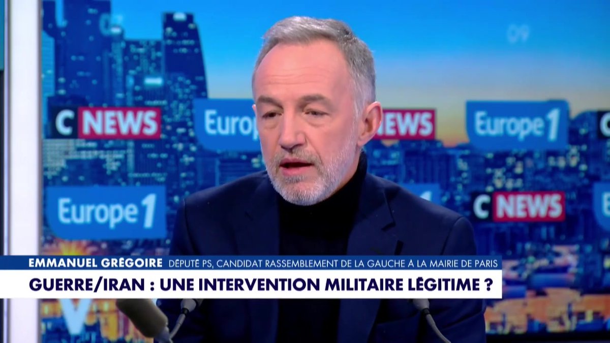 Guerre / Iran : "On ne va pas pleurer les mollahs mais on peut s'interroger sur un cadre d'action qui s'affranchit du droit international" déclare Emmanuel Grégoire #LaGrandeInterview #Europe1