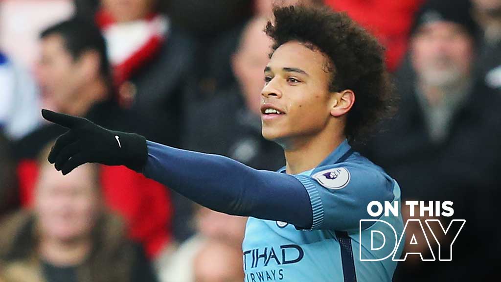 #OnThisDay: Sunderland 0-2 #ManCity [2017] ⚽️ [42'] Sergio Kun Aguero ⚽️ [59'] Leroy Sané