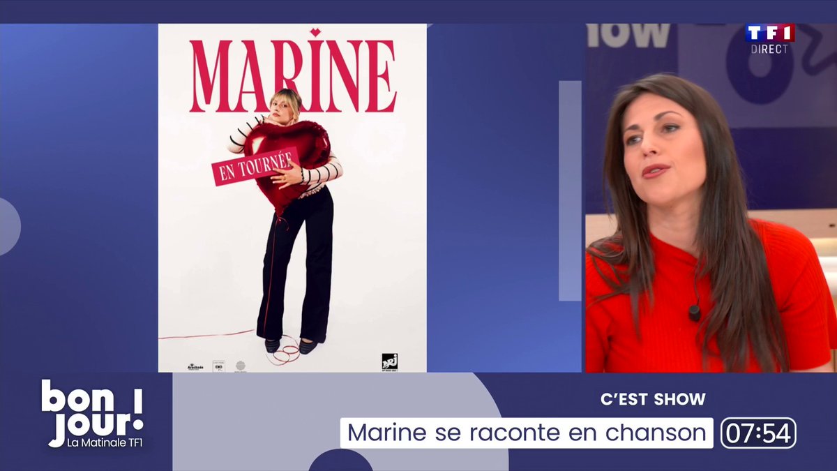 🎤 Marine, gagnante de la précédente édition de la Star Academy, est en tournée dans toute la France Elle dévoile son nouveau single, "Escroc" , dans lequel elle se raconte en chanson ▶️ C’est Show avec Ségolène Alunni