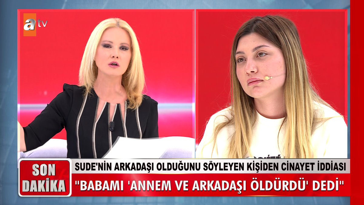 Sude'nin arkadaşı olduğunu söyleyen kişiden cinayet iddiası... ''Babamı 'annem ve arkadaşı öldürdü' dedi'' #MügeAnlıİleTatlıSert #MügeAnlı atv