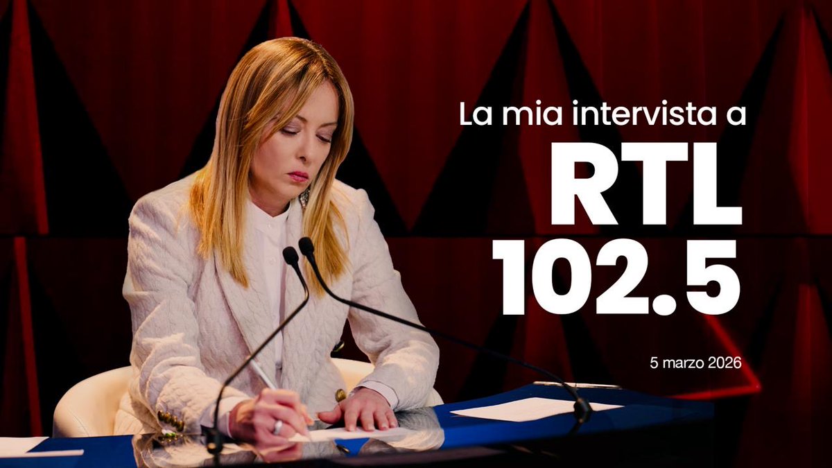 La mia intervista di questa mattina a RTL 102.5