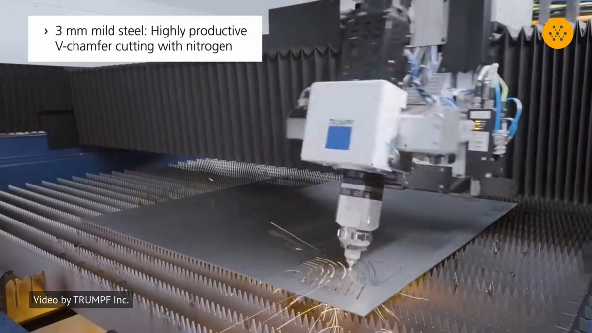 TRUMPF has introduced the TruLaser Series 3000 Bevel Cut Edition to support integrated bevel and countersink cutting within a single setup. The system enables cutting at angles of up to ±50°, allowing complex edge geometries to be produced directly during the laser process. By incorporating bevel cutting into the primary machining stage, the platform reduces the need for secondary operations, contributing to fewer processing steps and more streamlined metal fabrication workflows. Video source: TRUMPF