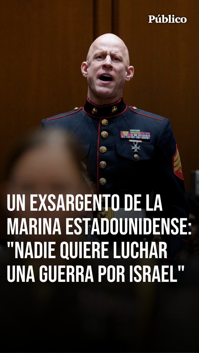 🎥 Los gritos de un exsargento de la marina en el Congreso estadounidense: "Nadie quiere luchar una guerra por Israel"