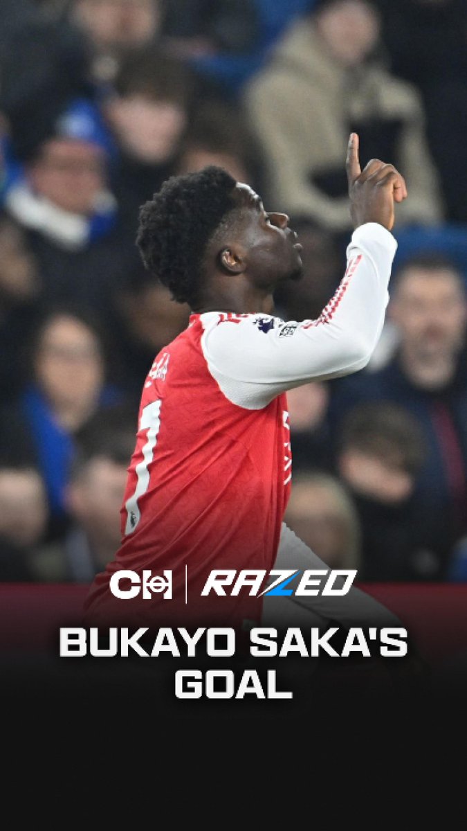Bukayo Saka’s goal, captured from the stands. 🎥