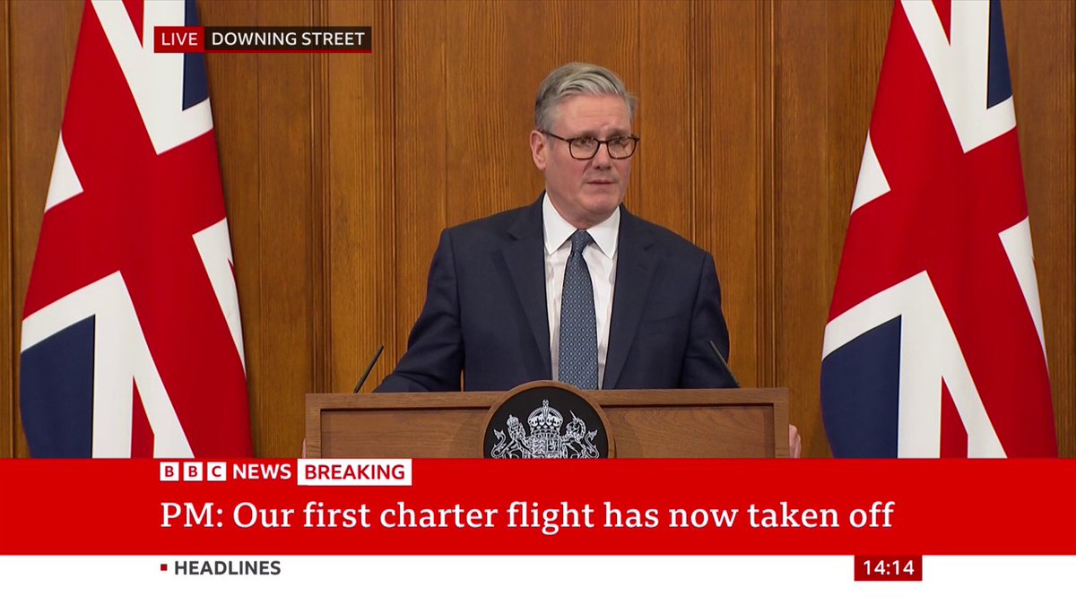 "This conflict could continue for some time so I want you to know that your government is resolute in our response, at home and abroad," PM Keir Starmer says Follow live: