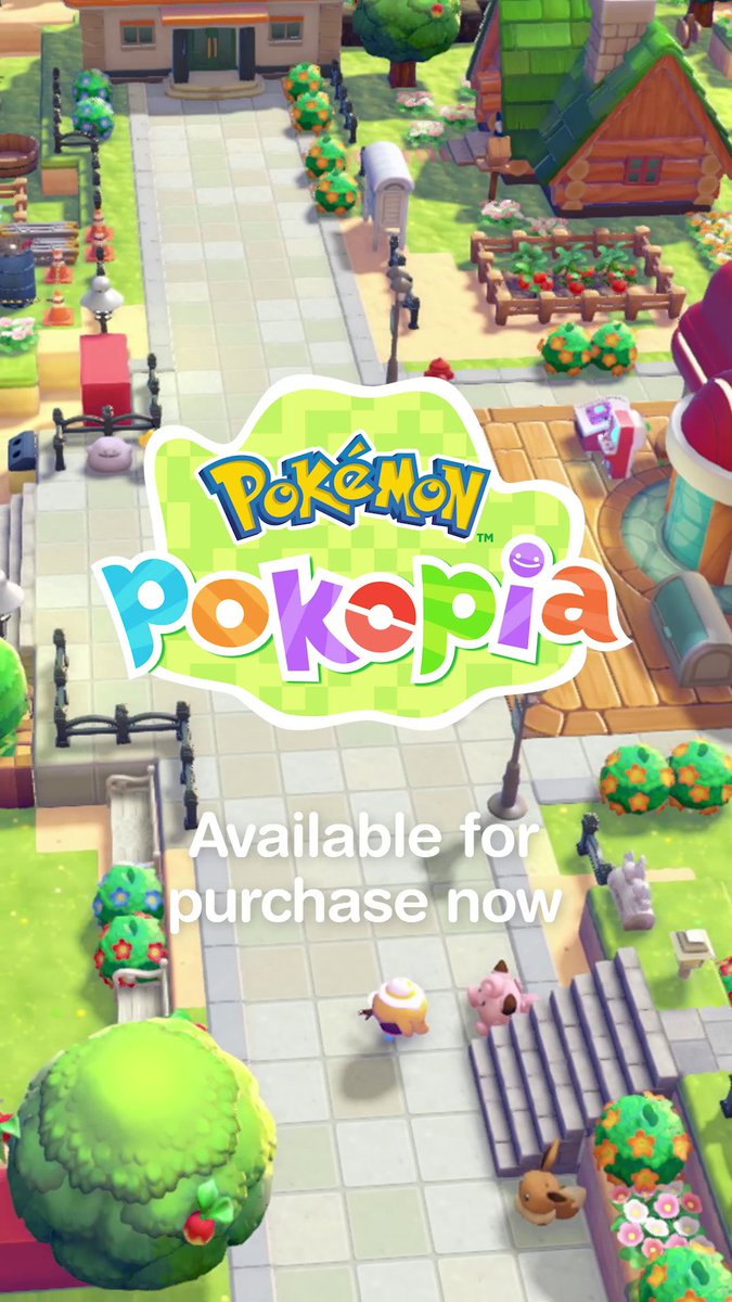 #PokemonPokopia is here! . ‿ . Shape the world and build a cozy new life with Pokémon. Available now on Nintendo Switch 2.