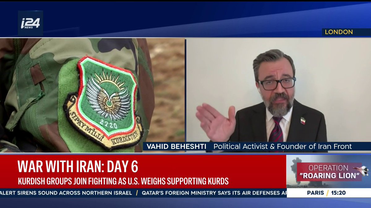 'There is a narrative of separatists... but that's absolutely wrong and that's the narrative of the regime' says Vahid Beheshti وحید بهشتی to Natasha Raquel Kirtchuk 👇For more news and updates, visit our official website👇