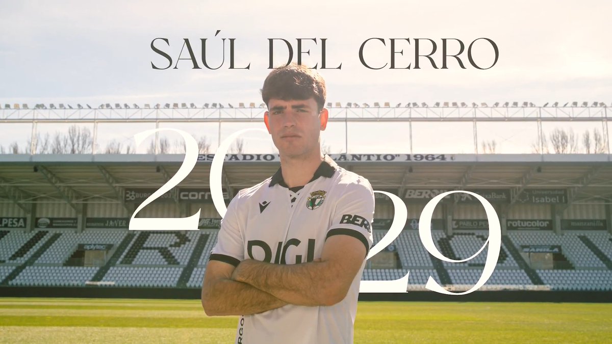 𝑻𝒐𝒅𝒂 𝒖𝒏𝒂 𝒗𝒊𝒅𝒂 𝒍𝒊𝒈𝒂𝒅𝒂 𝒂𝒍 𝑩𝒖𝒓𝒈𝒐𝒔 🤍🖤 ✍🏻 Y ahora, hasta 2️⃣0️⃣2️⃣9️⃣ #SaúlDelCerro2029 #BurgosCF