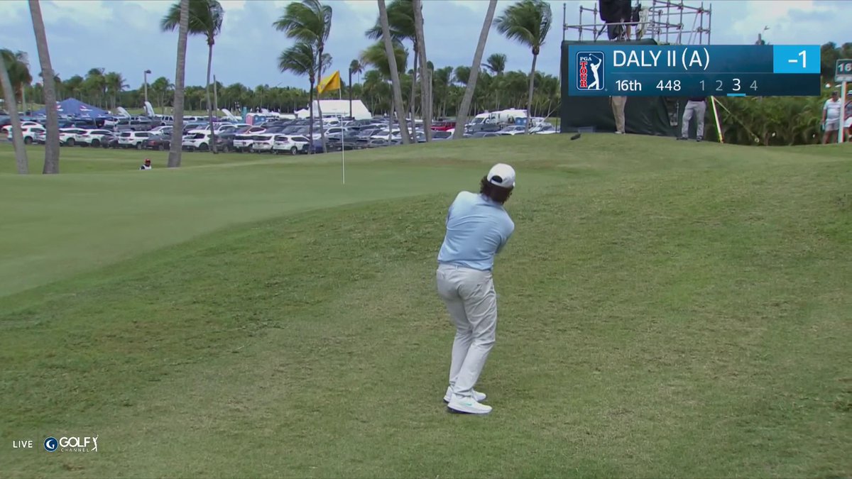 John Daly II CHIP-IN in his first PGA Tour event. Stud.